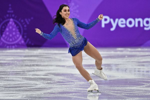 Габриэль Дэйлман (Канада) выступает в произвольной программе женского одиночного катания командных соревнований по фигурному катанию на XXIII зимних Олимпийских играх - Sputnik Азербайджан