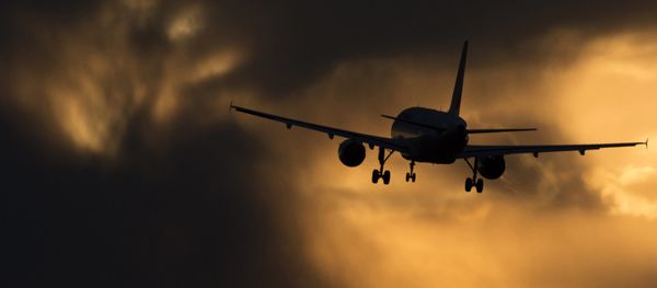 Самолет Airbus A320 авиакомпании Аэрофлот заходит на посадку в международном аэропорту Шереметьево - Sputnik Азербайджан