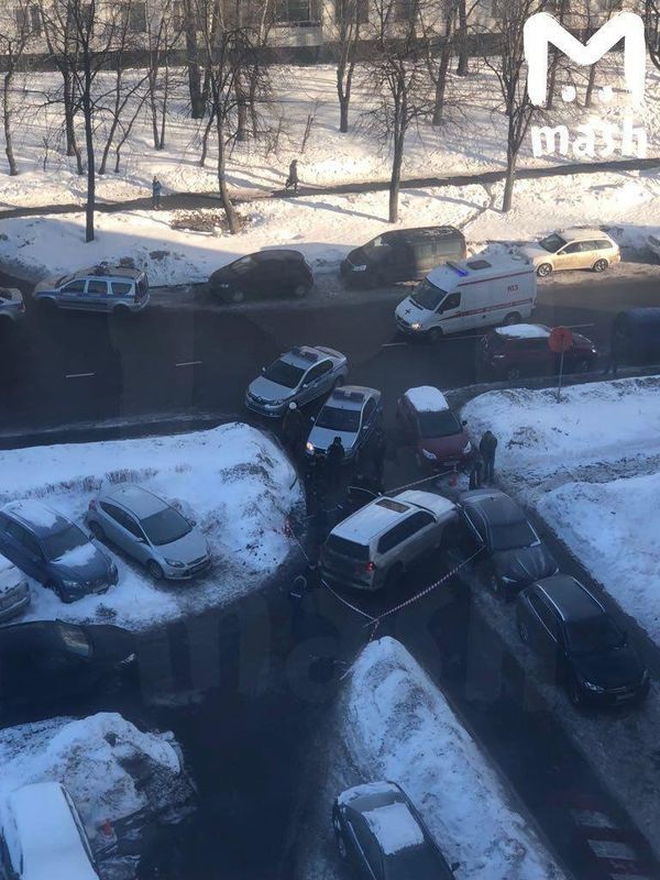 Место убийства бизнесмена из Азербайджана Анара Алиева в московском районе Чертаново  - Sputnik Азербайджан