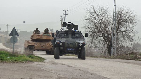Турецкая военная техника, используемая в операции в Африне, фото из архива - Sputnik Азербайджан