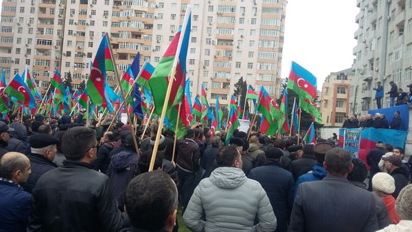 Митинг оппозиции в Баку, 10 марта 2018 года - Sputnik Азербайджан
