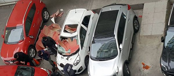 Поврежденные автомобили - Sputnik Азербайджан
