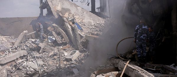 Разрушенный научно-исследовательский центр в Дамаске - Sputnik Азербайджан