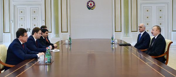 Президент Ильхам Алиев принял министра экономического развития России - Sputnik Азербайджан
