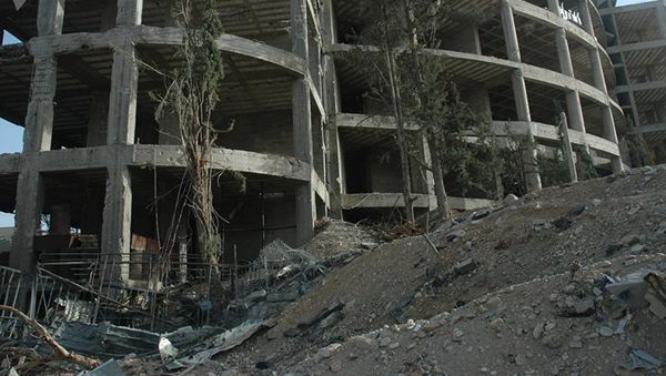 Тюрьма Джейш аль-Ислам в городе Дума - Sputnik Азербайджан