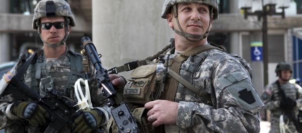Солдаты Национальной гвардии США - Sputnik Азербайджан