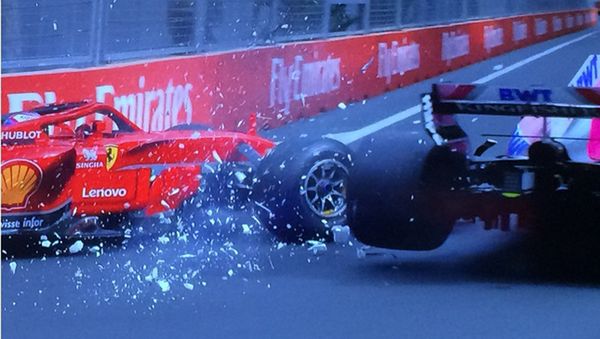 Авария пилотов команд Force India и Williams - Sputnik Азербайджан