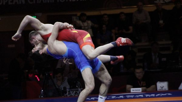 Выступление азербайджанских борцов на Чемпионате мира по борьбе-2018 в городе Каспийск, Россия - Sputnik Азербайджан