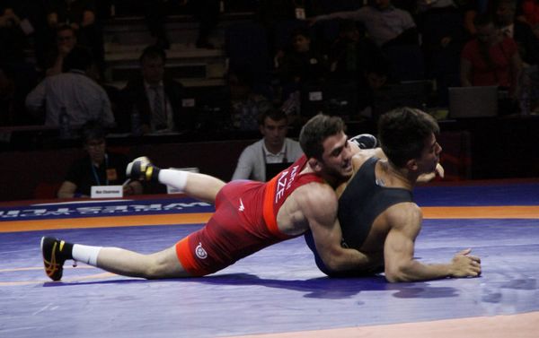 Выступление азербайджанских борцов на Чемпионате мира по борьбе-2018 в городе Каспийск, Россия - Sputnik Азербайджан