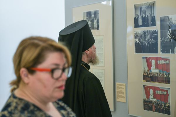 Открытие российско-азербайджанской историко-документальной выставки Гейдар Алиев: Личность, Миссия, Наследие в Центре Гейдара Алиева - Sputnik Азербайджан