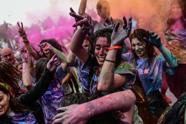 Участники Фестиваля Color Sky Festival в Стамбуле, Турция - Sputnik Азербайджан