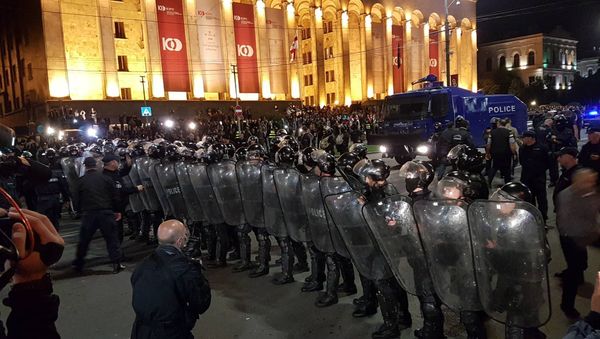 Ситуация на проспекте Руставели - Sputnik Азербайджан