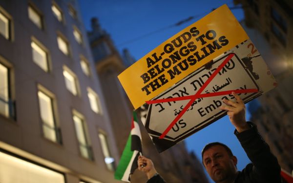 Акции протеста против действий Израиля в Газе. Стамбул, 14 мая 2018 года - Sputnik Азербайджан