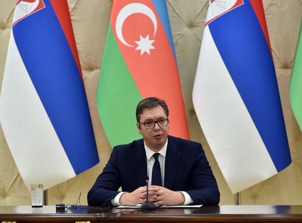 Выступление президента Сербии Александра Вучича  - Sputnik Азербайджан