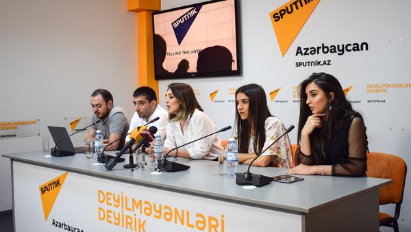 Пресс-конференция организаторов Beauty Fashion Show Семь красавиц - Sputnik Азербайджан