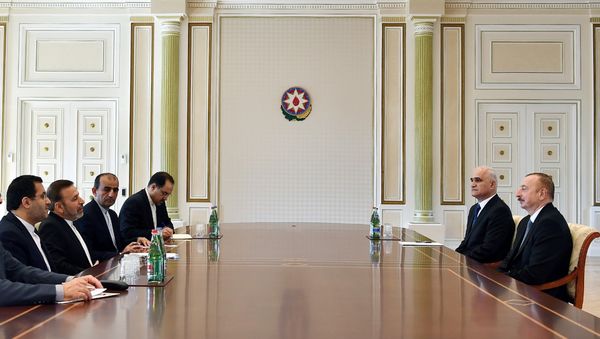 Президент Ильхам Алиев принял руководителя Аппарата Президента Ирана - Sputnik Азербайджан