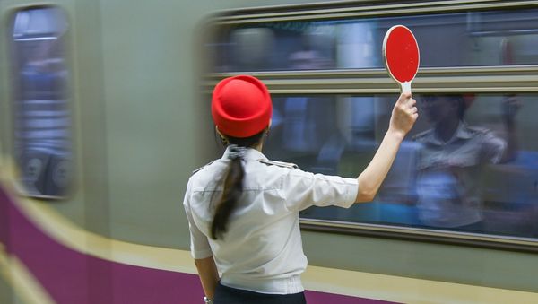 Станция Сахиль Бакинского метрополитена после капитального ремонта и реконструкции - Sputnik Азербайджан