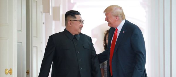 Встреча Дональда Трампа и Ким Чен Ына - Sputnik Азербайджан