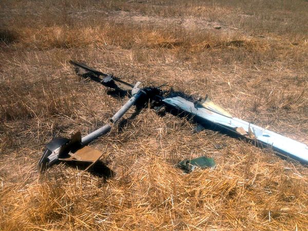 Уничтоженный подразделениями ВВС Азербайджана тактический БПЛА X-55, принадлежащий ВС Армении - Sputnik Азербайджан