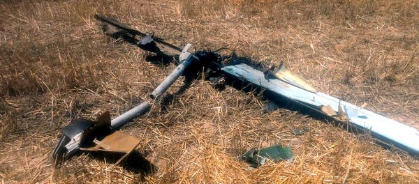 Уничтоженный подразделениями ВВС Азербайджана тактический БПЛА X-55, принадлежащий ВС Армении - Sputnik Азербайджан