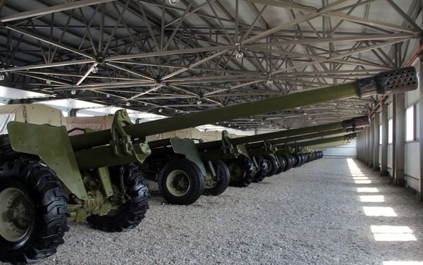 Открытие воинской части Ракетных и Артиллерийских Войск в прифронтовой зоне - Sputnik Азербайджан