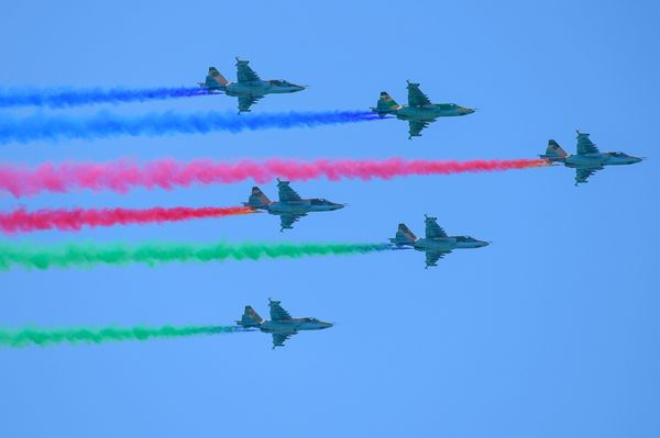 Военный парад по случаю 100-летнего юбилея создания Вооруженных сил Азербайджана. Баку, площадь Азадлыг, 26 июня 2018 года - Sputnik Азербайджан