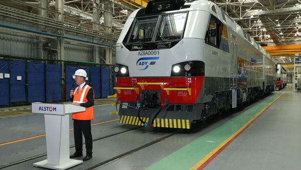 Презентация локомотива, изготовленного по заказу Азербайджанских железных дорог - Sputnik Азербайджан