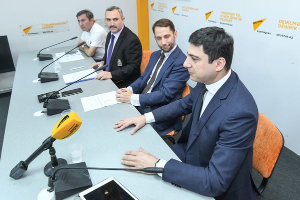 Пресс-конференция, посвященная интеграции иностранных беженцев в Азербайджане в мультимедийном пресс-центре Sputnik Азербайджан - Sputnik Азербайджан