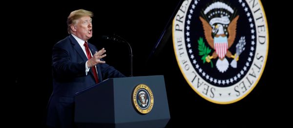 ABŞ prezidenti Donald Tramp, arxiv şəkli - Sputnik Азербайджан