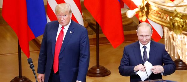Встреча Владимира Путина и Дональда Трампа - Sputnik Азербайджан