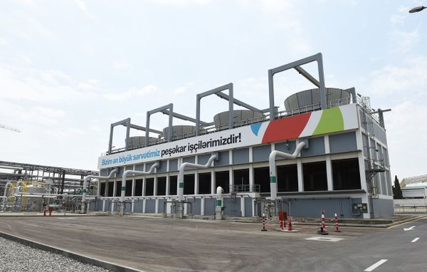 Полипропиленовый завод, построенный в рамках проекта SOCAR Polymer в Сумгайытском химическом промышленном парке  - Sputnik Азербайджан