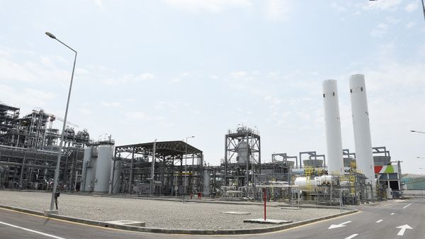 Полипропиленовый завод, построенный в рамках проекта SOCAR Polymer в Сумгайытском химическом промышленном парке - Sputnik Азербайджан