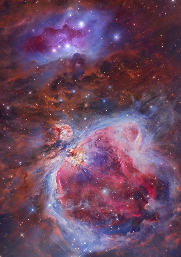 Работа Mosaic of the Great Orion & Running Man Nebula авторства Miguel Angel García Borrella и Lluis Romero, вошедшая в шорт-лист премии Insight Investment Astronomy Photographer of the Year 2018 - Sputnik Азербайджан