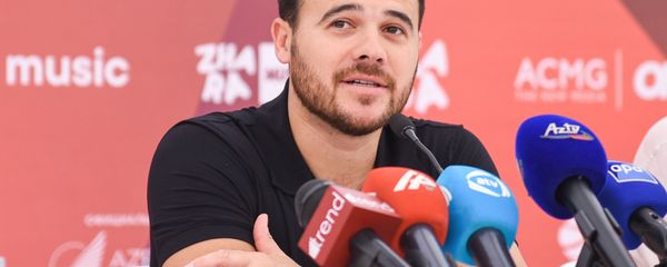 Эмин Агаларов на пресс-конференции участников фестиваля Жара-2018 - Sputnik Азербайджан