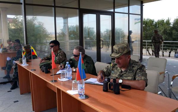 Финальный этап конкурса Мастера артиллерийского огня, в рамках соревнований Армейские международные игры-2018 на военной базе Отар в Казахстане - Sputnik Азербайджан