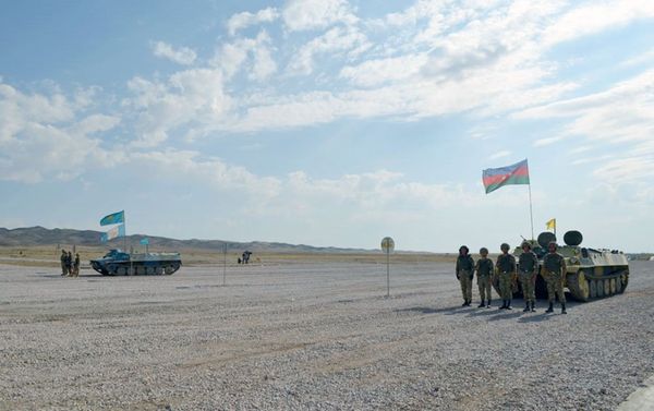 Финальный этап конкурса Мастера артиллерийского огня, в рамках соревнований Армейские международные игры-2018 на военной базе Отар в Казахстане - Sputnik Азербайджан