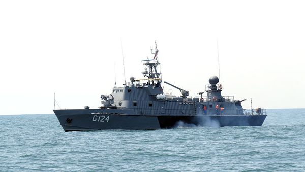 На конкурсе Кубок моря-2018 проведены артиллерийские стрельбы по воздушным целям - Sputnik Азербайджан