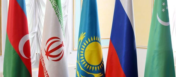 Флаги стран-участниц Каспийского саммита - Sputnik Азербайджан