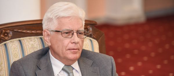 Посол России в Азербайджане Михаил Бочарников на пресс-конференции в Баку - Sputnik Азербайджан