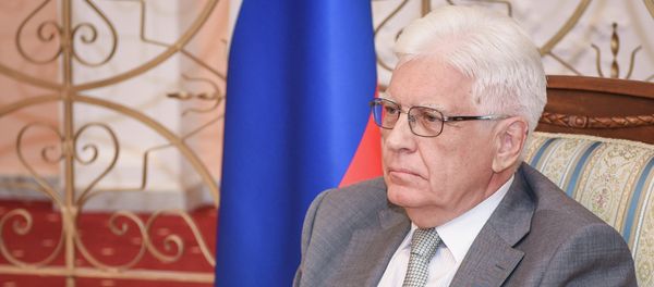 Посол России в Азербайджане Михаил Бочарников на пресс-конференции в Баку - Sputnik Азербайджан