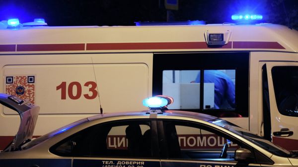 Rusiyada polis və təcili yardım avtomobilləri, arxiv şəkli - Sputnik Азербайджан