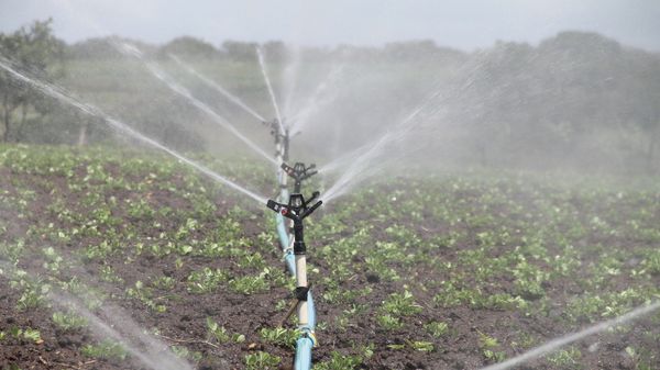 Система орошения полей, фото из архива - Sputnik Азербайджан