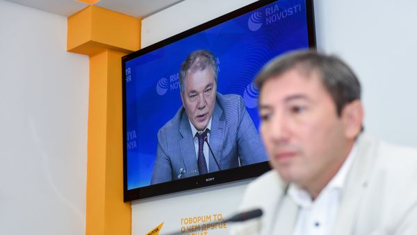 Видеомост Москва – Баку, посвященный развитию азербайджано – российских отношений в мультимедийном пресс-центре Sputnik Азербайджан - Sputnik Азербайджан