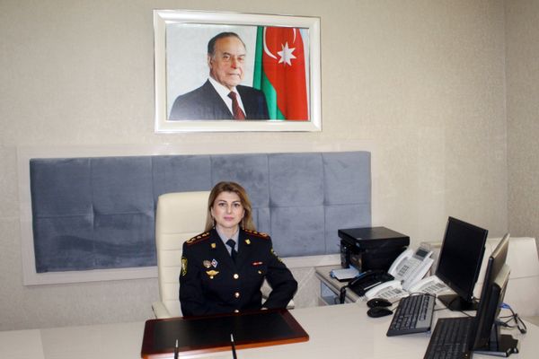 Начальник Главного управления паспортов, регистрации и миграции министерства внутренних дел АР, полковник полиции Наргиз Магеррамова - Sputnik Азербайджан