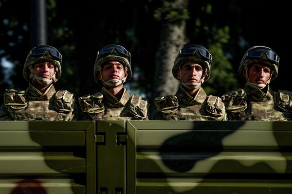 Военный парад по случаю 100-летия освобождения Баку Кавказской исламской армией. 15 сентября 2018 года - Sputnik Азербайджан