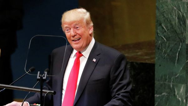 Выступление президента США Дональда Трампа на 73-й сессии Генеральной Ассамблеи ООН, Нью-Йорк, 25 сентября 2018 года - Sputnik Азербайджан