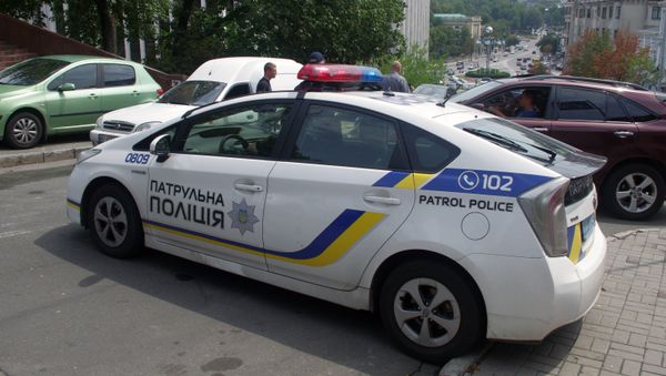 Автомобиль украинской полиции, фото из архива - Sputnik Азербайджан