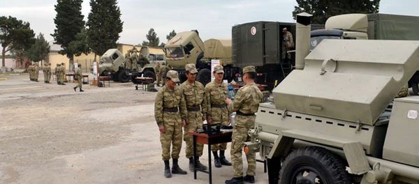 В Войсках Химической Защиты организован перевод специальной техники к эксплуатации в осенне-зимнем периоде - Sputnik Азербайджан