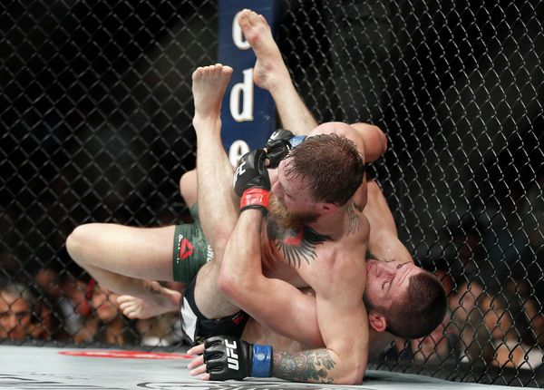 Бой Хабиба Нурмагомедова против Конора Макгрегора за титул чемпиона UFC в легком весе - Sputnik Азербайджан