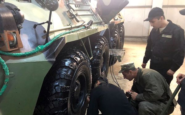 Процесс перевода вооружения, военной и специальной техники Азербайджанской Армии на зимний режим эксплуатации - Sputnik Азербайджан